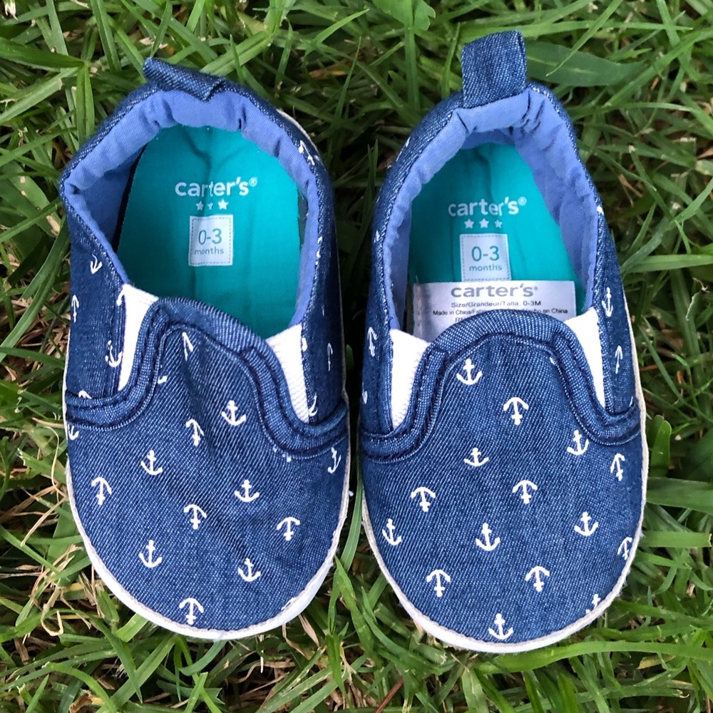 Carters Nautical baby shoes